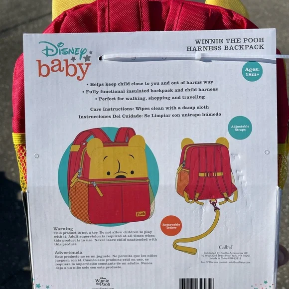 NWT Disney Winnie the Pooh backpack with Harness - Picture 2 of 2